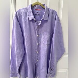 Tommy Bahama men’s Lavender Linen L/S casual Shirt